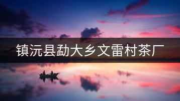 鎮(zhèn)沅縣勐大鄉(xiāng)文雷村茶廠