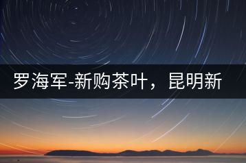 羅海軍-新購茶葉，昆明新購商貿(mào)有限公司總經(jīng)理