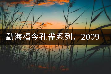 勐海福今孔雀系列，2009年尊享青餅