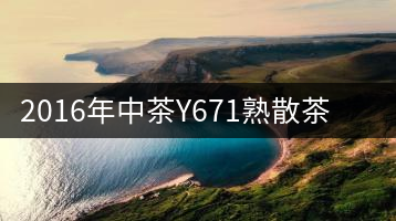 2016年中茶Y671熟散茶專業(yè)品評