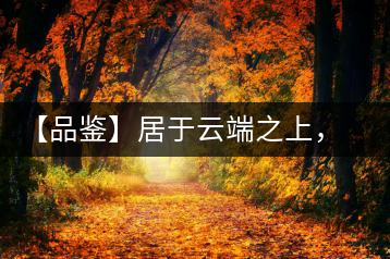 【品鑒】居于云端之上，把歲月“熟”透