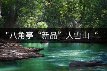 “八角亭“新品”大雪山“即將上市，期待您的品茗！