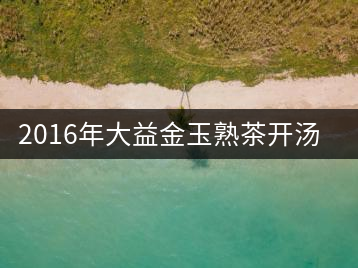 2016年大益金玉熟茶開(kāi)湯品鑒