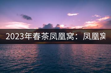 2023年春茶鳳凰窩：鳳凰窩（1號(hào)）20000-25000元／公斤；鳳凰窩（2號(hào)）2000-3000元／公斤；古樹：3000-5000元／公斤；鳳凰山混采古樹茶1000-2000元／公斤；鳳凰山精選古樹茶3000-5000元／公斤