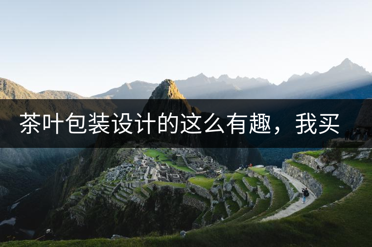 茶葉包裝設(shè)計(jì)的這么有趣，我買不起怎么辦？