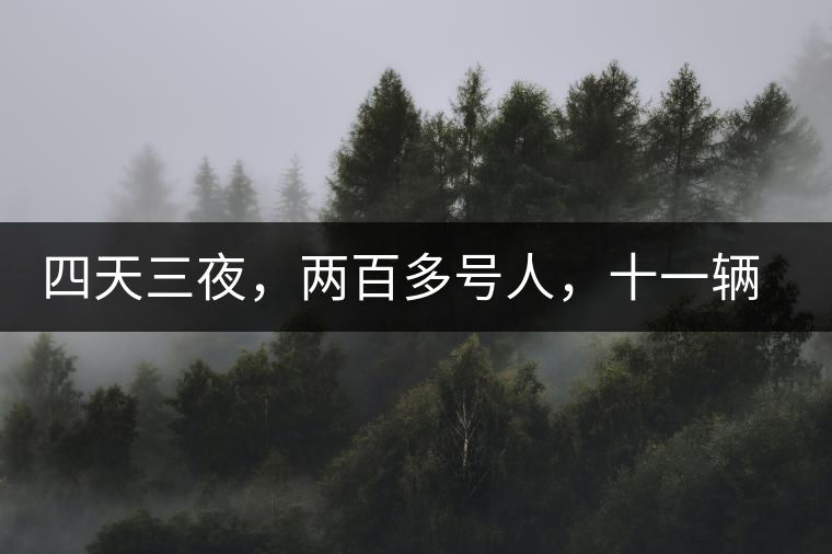 四天三夜，兩百多號人，十一輛中巴車，歲月知味易武茶山行活動