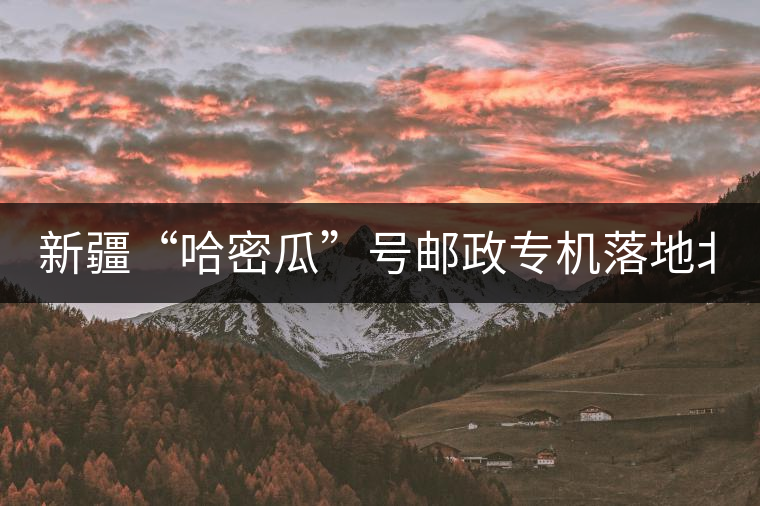 新疆“哈密瓜”號郵政專機(jī)落地北京，243種哈密瓜你見過嗎？