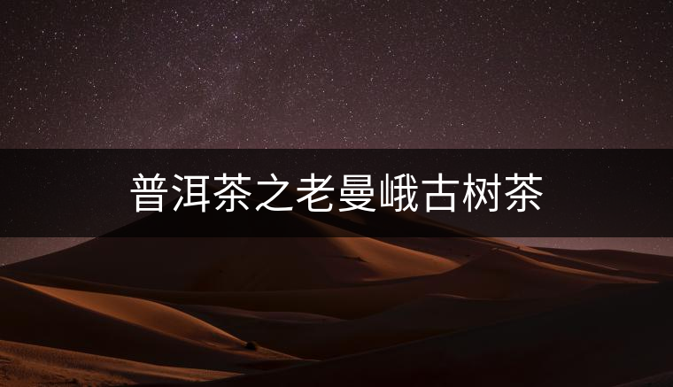 普洱茶之老曼峨古樹(shù)茶