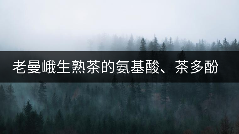 老曼峨生熟茶的氨基酸、茶多酚、酚氨比分析