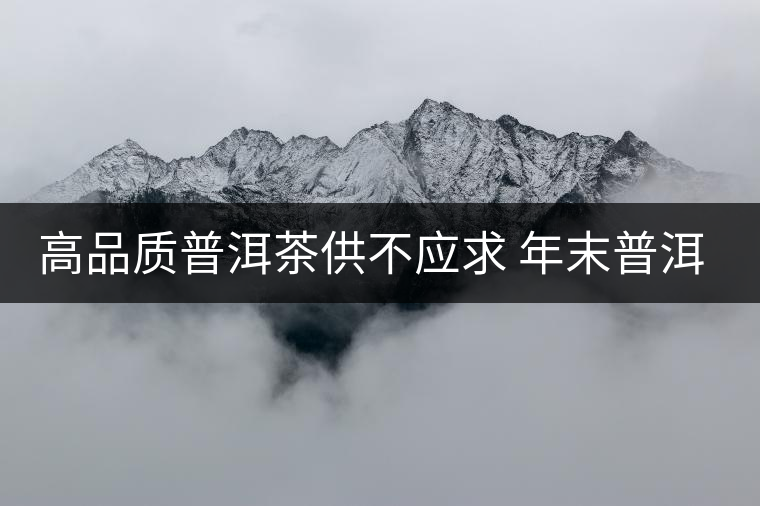 高品質普洱茶供不應求 年末普洱生茶身價大漲 高品質普洱茶供不應求 年末普洱生茶身價大漲