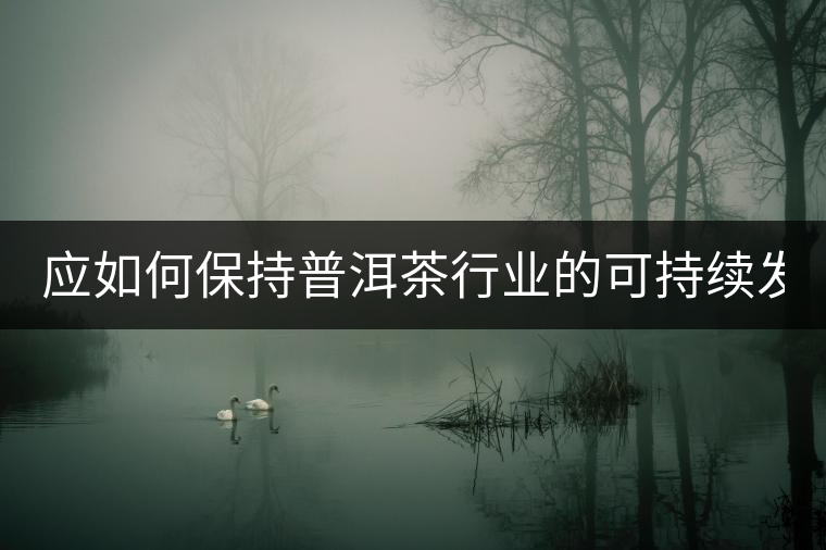 應如何保持普洱茶行業(yè)的可持續(xù)發(fā)展? 應如何保持普洱茶行業(yè)的可持續(xù)發(fā)展?