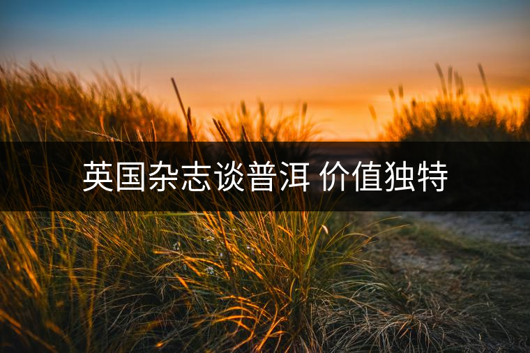 英國雜志談普洱 價(jià)值獨(dú)特