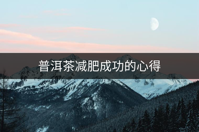 普洱茶減肥成功的心得 普洱茶減肥成功的心得