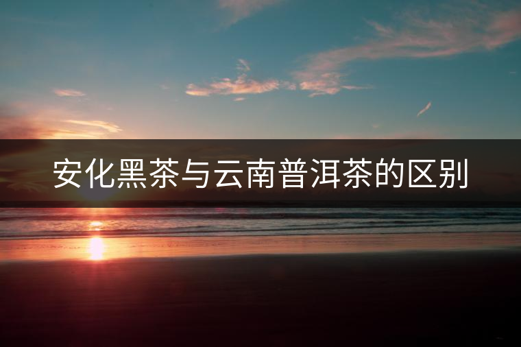 安化黑茶與云南普洱茶的區(qū)別 安化黑茶與云南普洱茶的區(qū)別