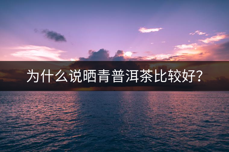 為什么說曬青普洱茶比較好？