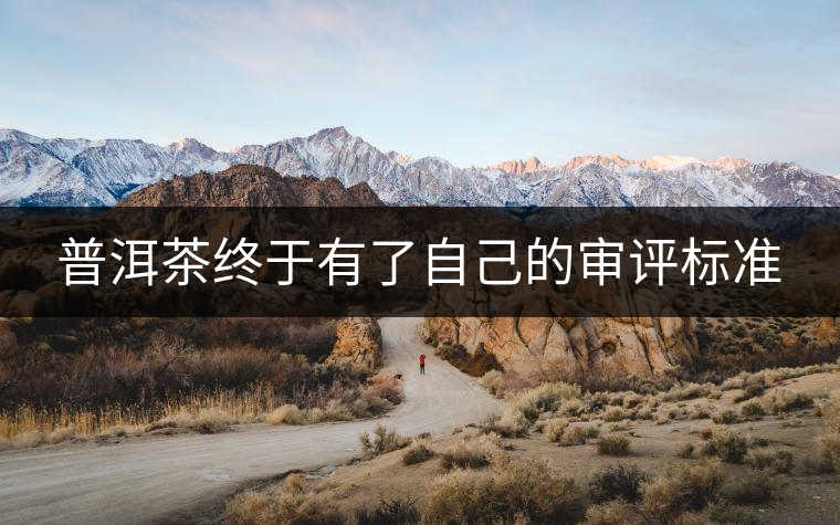 普洱茶終于有了自己的審評標(biāo)準(zhǔn) 普洱茶終于有了自己的審評標(biāo)準(zhǔn)