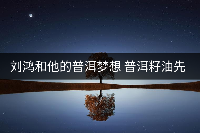 劉鴻和他的普洱夢(mèng)想 普洱籽油先聲奪人