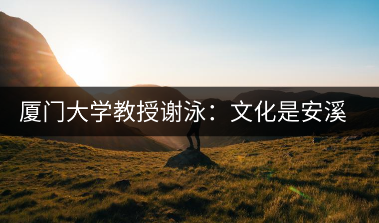 廈門大學(xué)教授謝泳:文化是安溪鐵觀音的筋骨 廈門大學(xué)教授謝泳:文化是安溪鐵觀音的筋骨