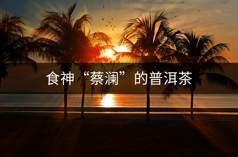 食神“蔡瀾”的普洱茶 食神“蔡瀾”的普洱茶