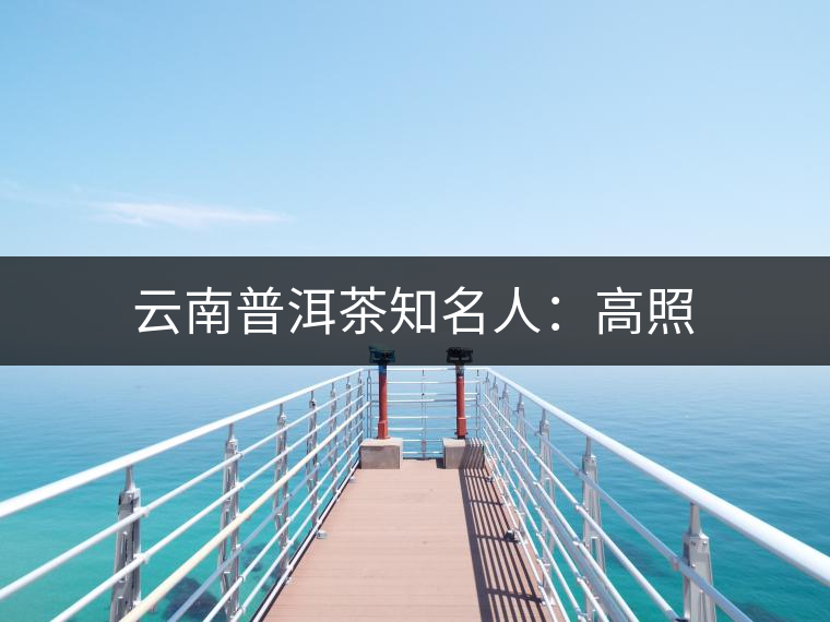 云南普洱茶知名人：高照