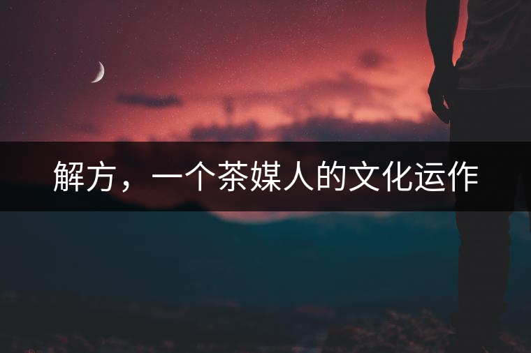 解方，一個茶媒人的文化運作