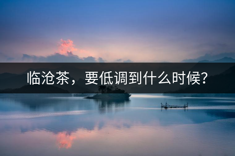 臨滄茶，要低調(diào)到什么時(shí)候？