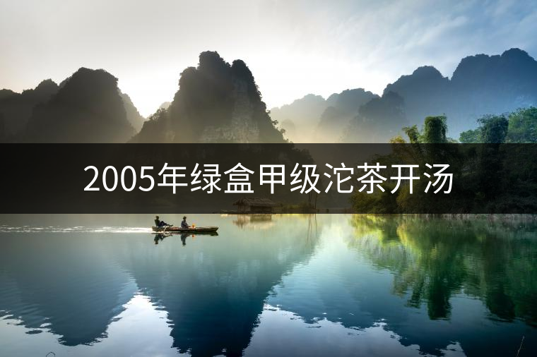 2005年綠盒甲級(jí)沱茶開湯