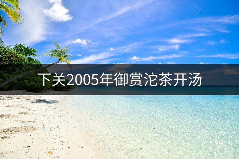 下關(guān)2005年御賞沱茶開湯 下關(guān)2005年御賞沱茶開湯
