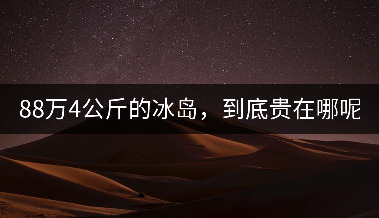 88萬4公斤的冰島，到底貴在哪呢？