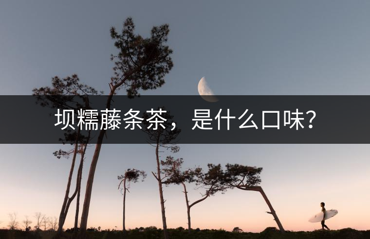 壩糯藤條茶，是什么口味？