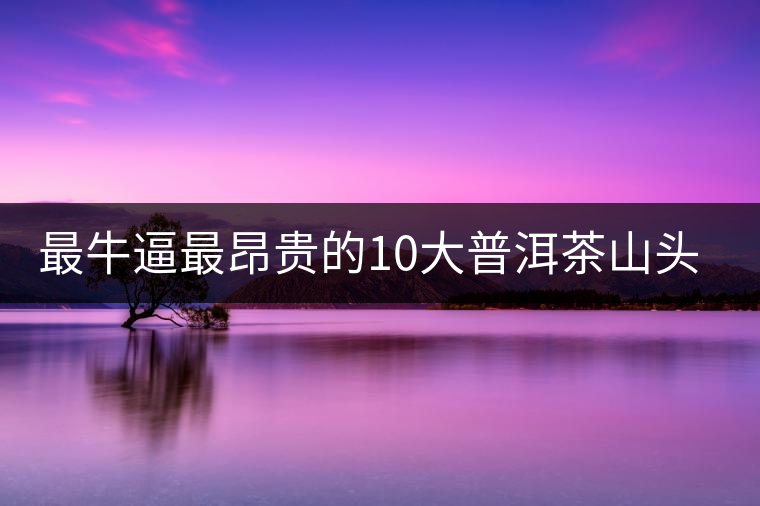 最牛逼最昂貴的10大普洱茶山頭，你造嗎？