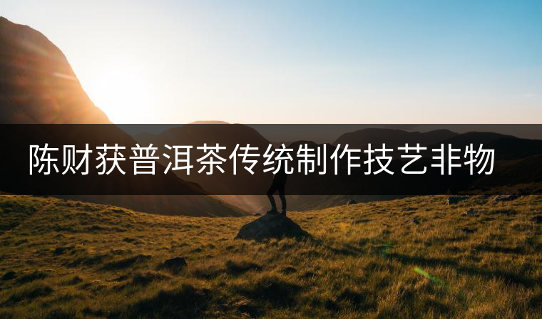 陳財獲普洱茶傳統(tǒng)制作技藝非物質(zhì)文化遺產(chǎn)傳承人榮譽(yù)稱號