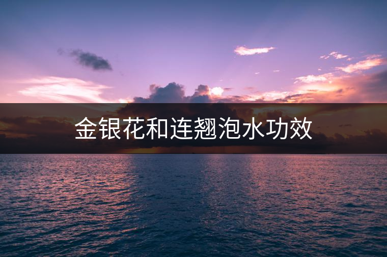 金銀花和連翹泡水功效 金銀花和連翹泡水功效