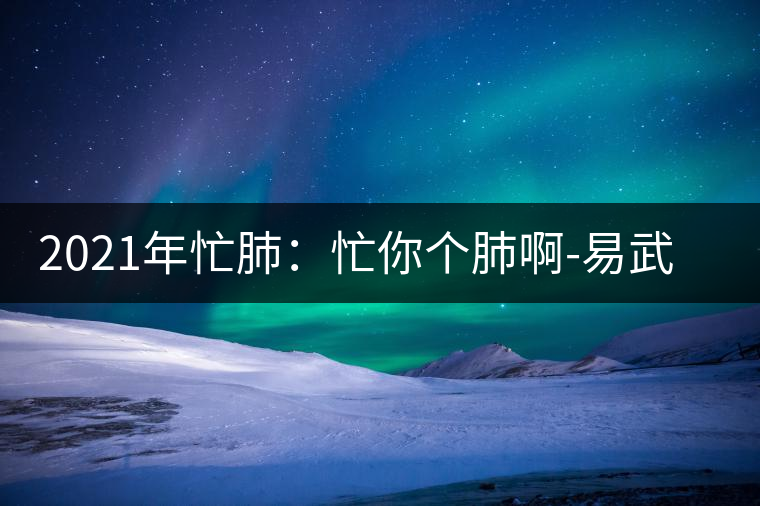 2021年忙肺:忙你個(gè)肺啊-易武中聘號 2021年忙肺:忙你個(gè)肺啊-易武中聘號
