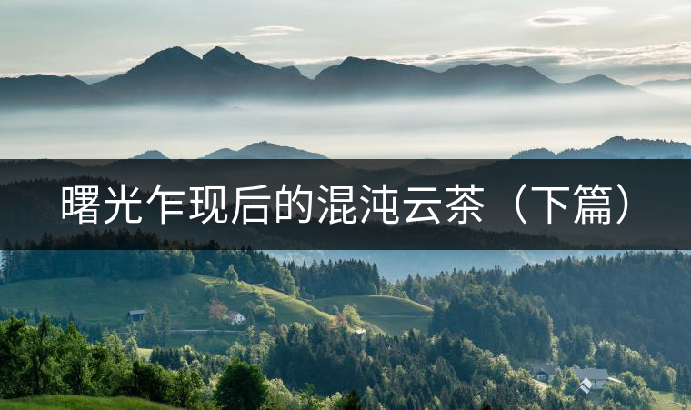 曙光乍現(xiàn)后的混沌云茶(下篇) 曙光乍現(xiàn)后的混沌云茶(下篇)