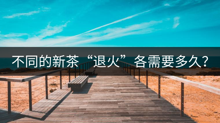 不同的新茶“退火”各需要多久？