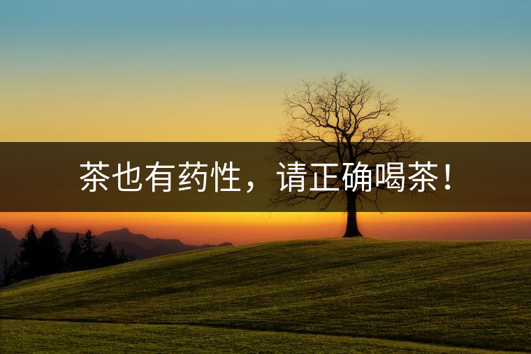 茶也有藥性，請正確喝茶！