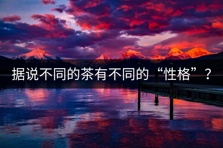 據(jù)說(shuō)不同的茶有不同的“性格”？