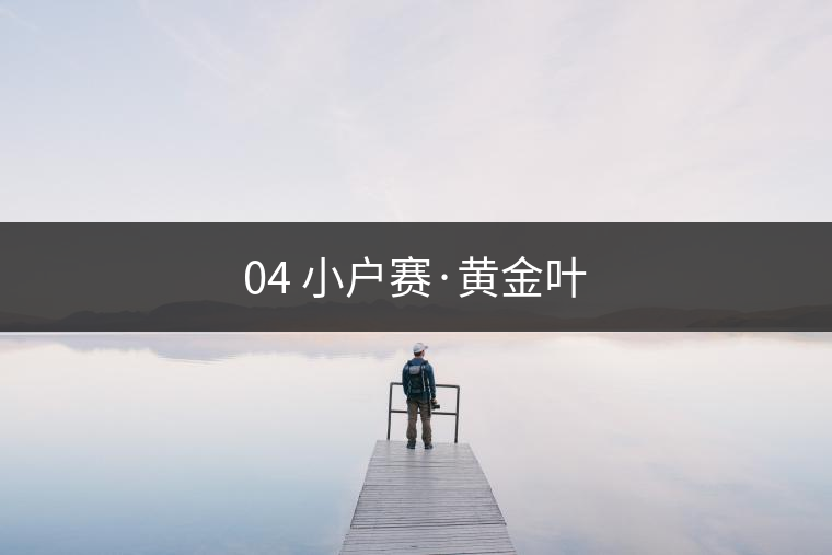 04 小戶(hù)賽·黃金葉 04 小戶(hù)賽·黃金葉